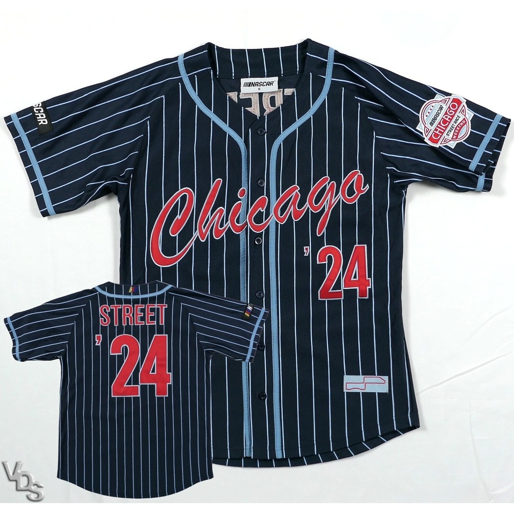 2024 Chicago Street Race NASCAR‎ Sewn Jersey Men's S ~ Sewn On Patches